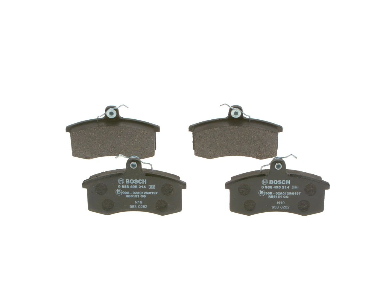 Гальмівні колодки Bosch 0986495214 ціна, від 13.76 USD