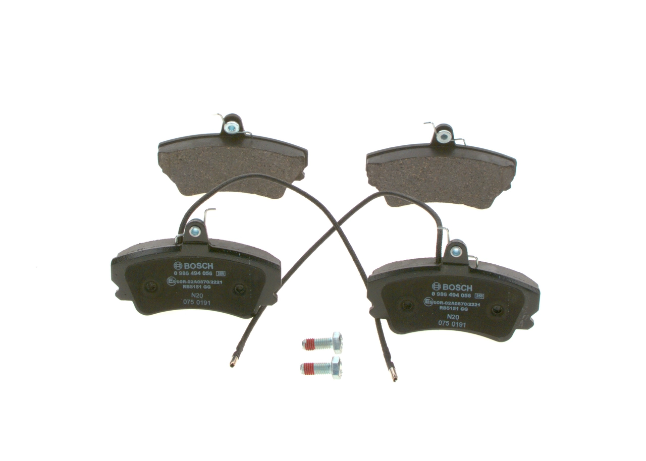 Гальмівні колодки Bosch 0986494056 ціна, від 21.20 USD