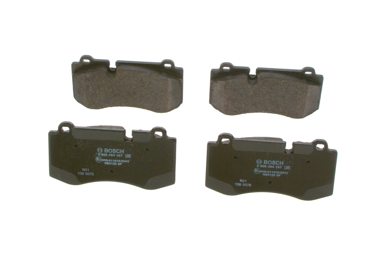 0986494167 Bosch Передні гальмівні колодки