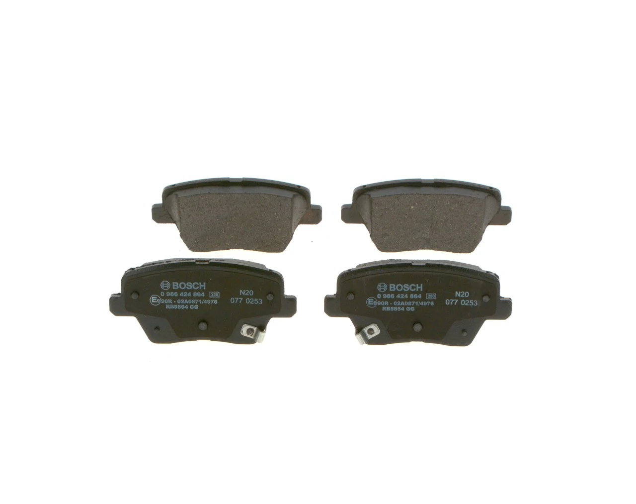 Задні гальмівні колодки Bosch 0986424864 ціна, від 26.74 USD