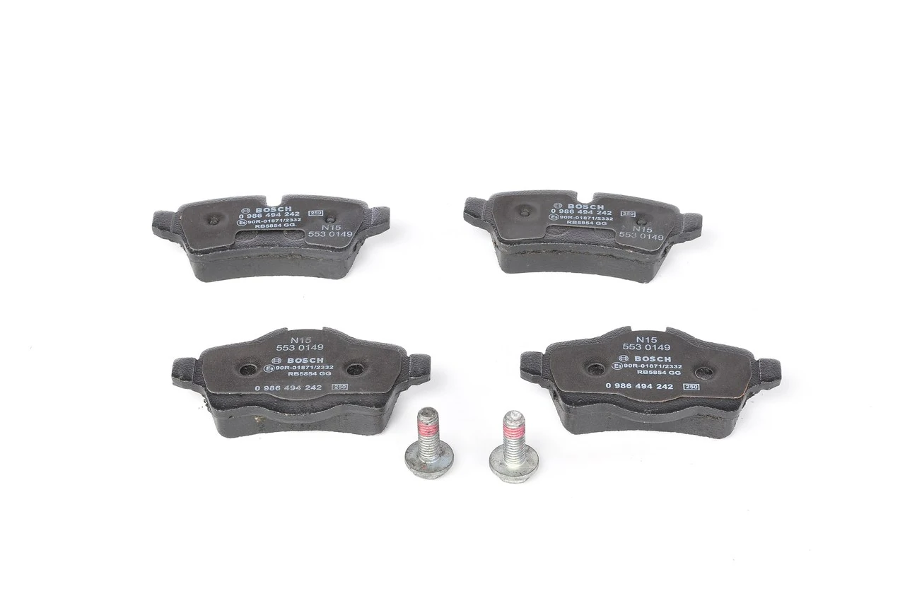 Задні гальмівні колодки Bosch 0986494242 ціна, від 30.64 USD