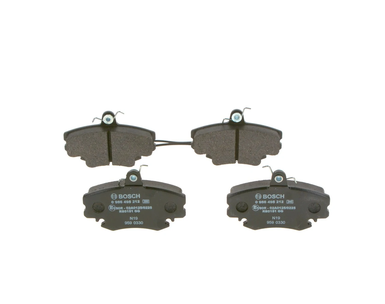 Купити 0986495212 Bosch Колодки гальмівні передні, дискові