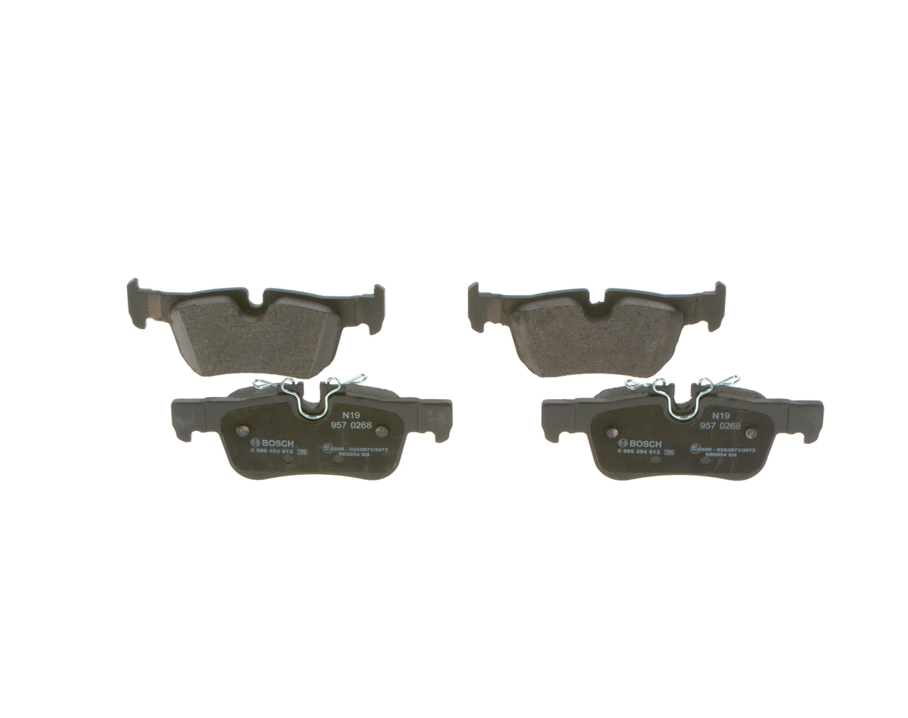 Задні гальмівні колодки Bosch 0986494812 ціна, від 36.23 USD