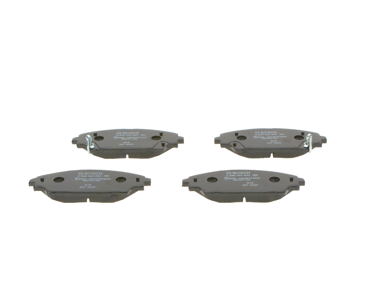 0986494804 Bosch Передні гальмівні колодки