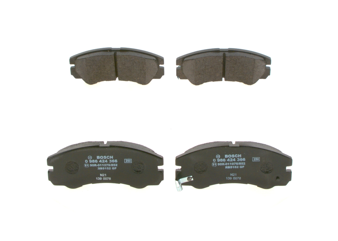 Гальмівні колодки Bosch 0986424366 ціна, від 24.11 USD