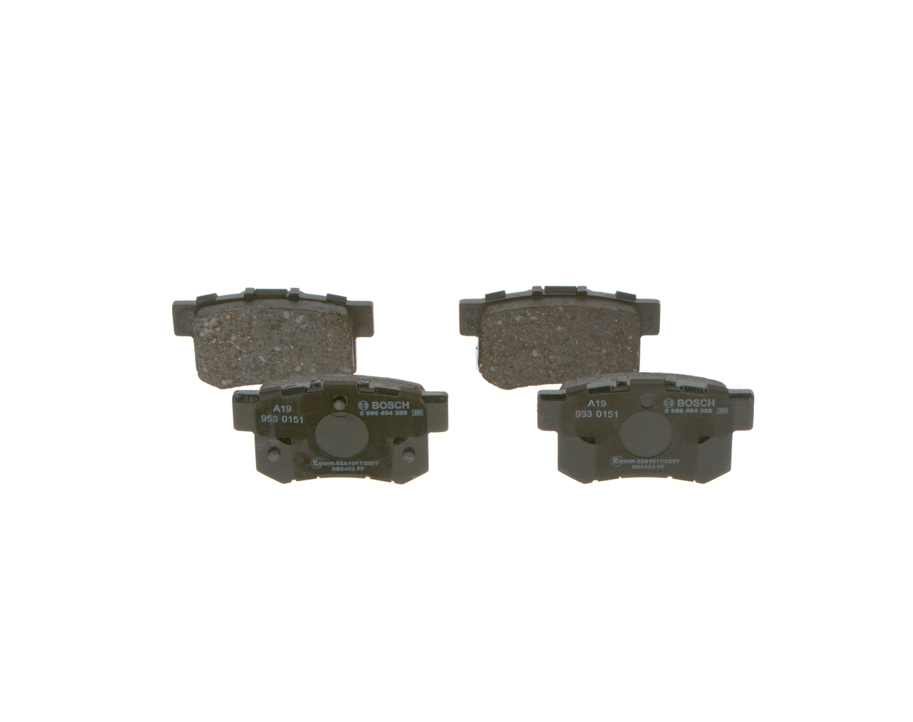 Задні гальмівні колодки Bosch 0986494358 ціна, від 26.58 USD