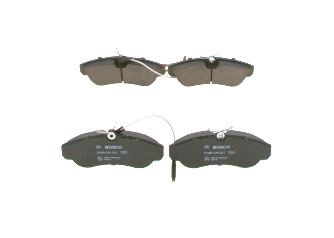 Купити 0986424031 Bosch Колодки гальмівні передні, дискові