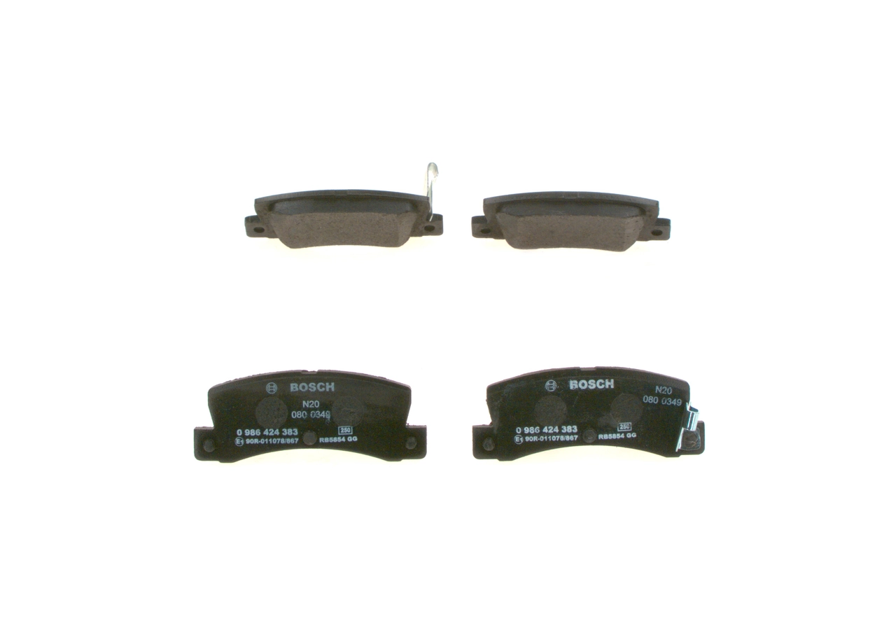 Задні гальмівні колодки Bosch 0986424383 ціна, від 18.68 USD