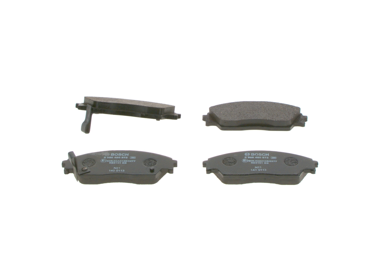 Купити 0986460972 Bosch Колодки гальмівні передні, дискові