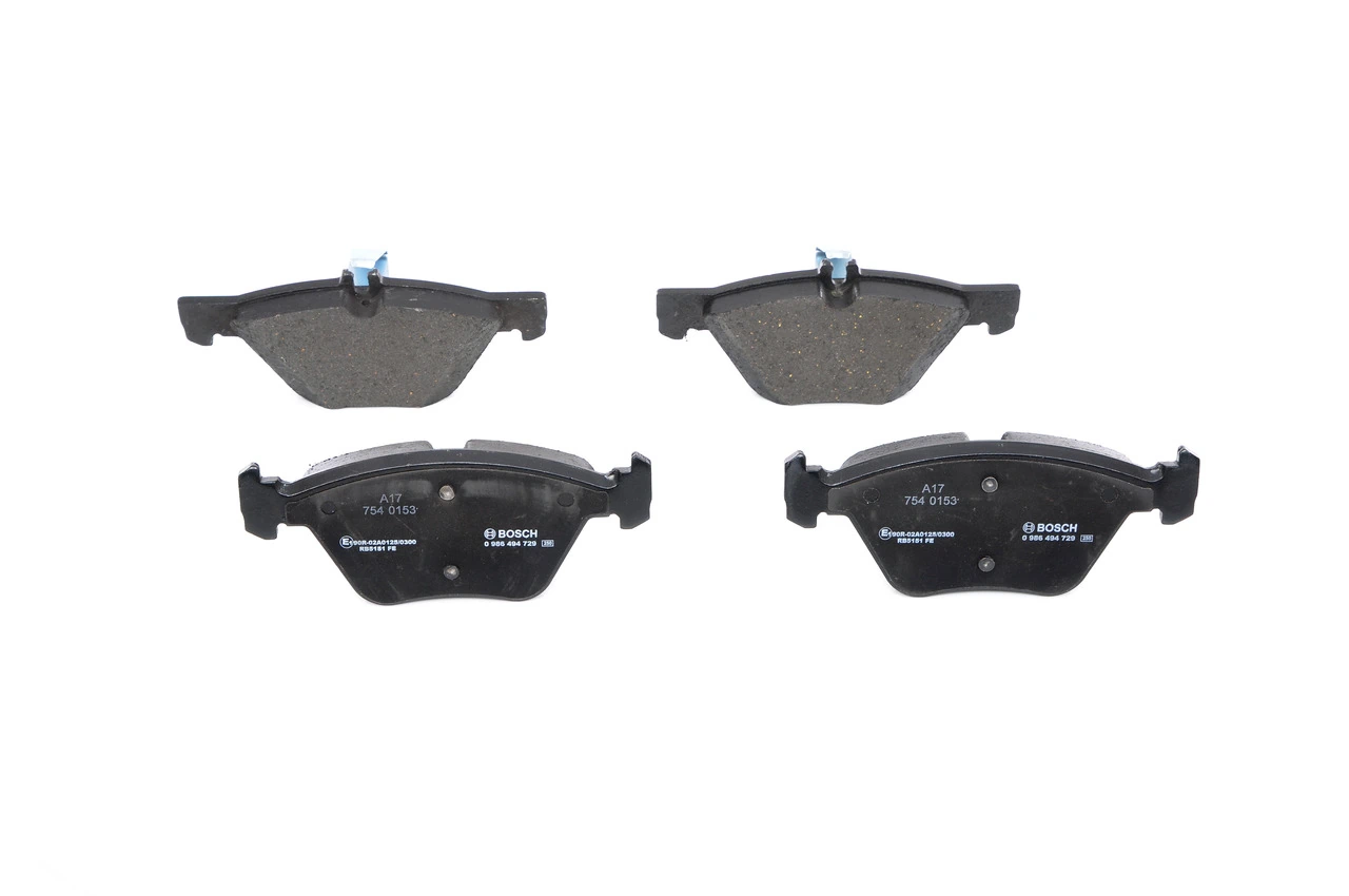 Передні тормозні колодки 0986494729 Bosch