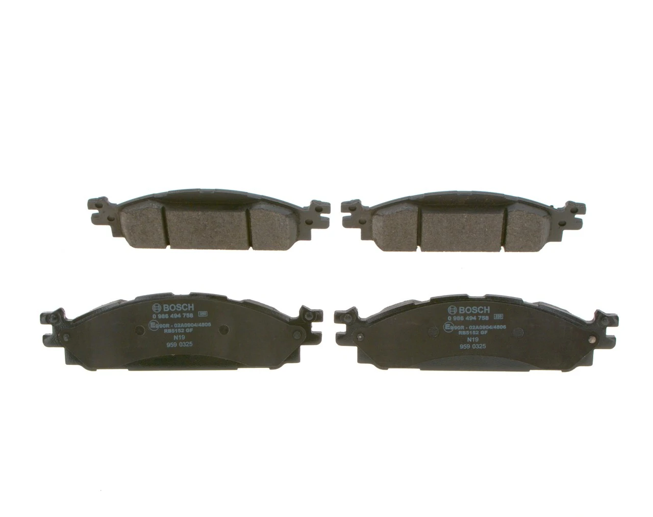 Купити 0986494758 Bosch Колодки гальмівні передні, дискові