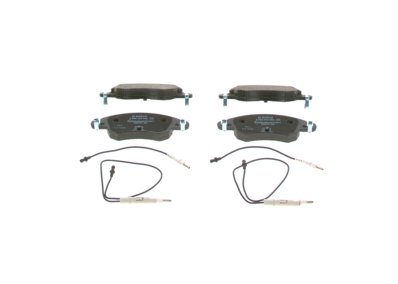Купити 0986424598 Bosch Колодки гальмівні передні, дискові