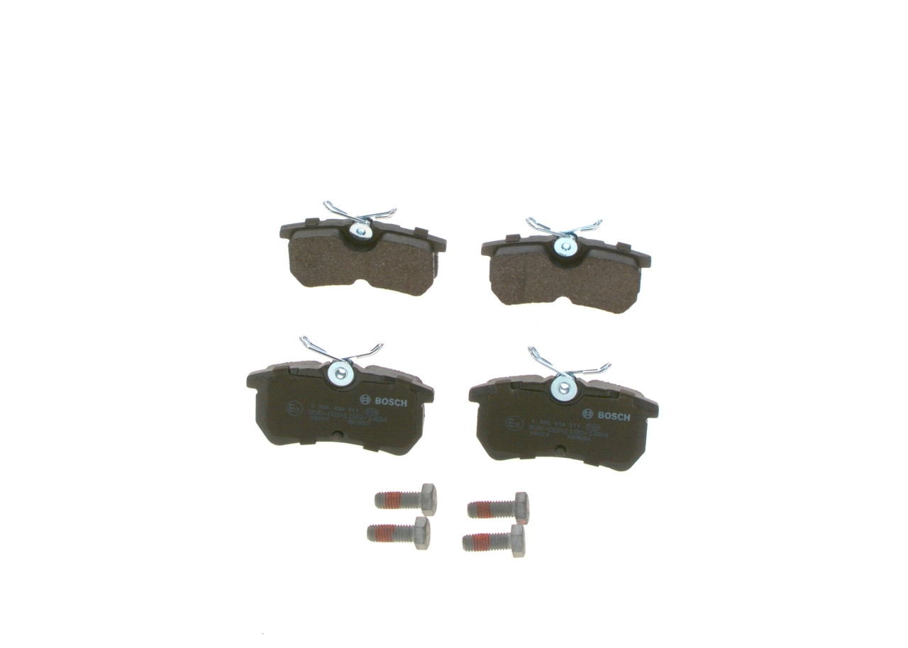 0986494011 Bosch Колодки гальмівні задні, дискові