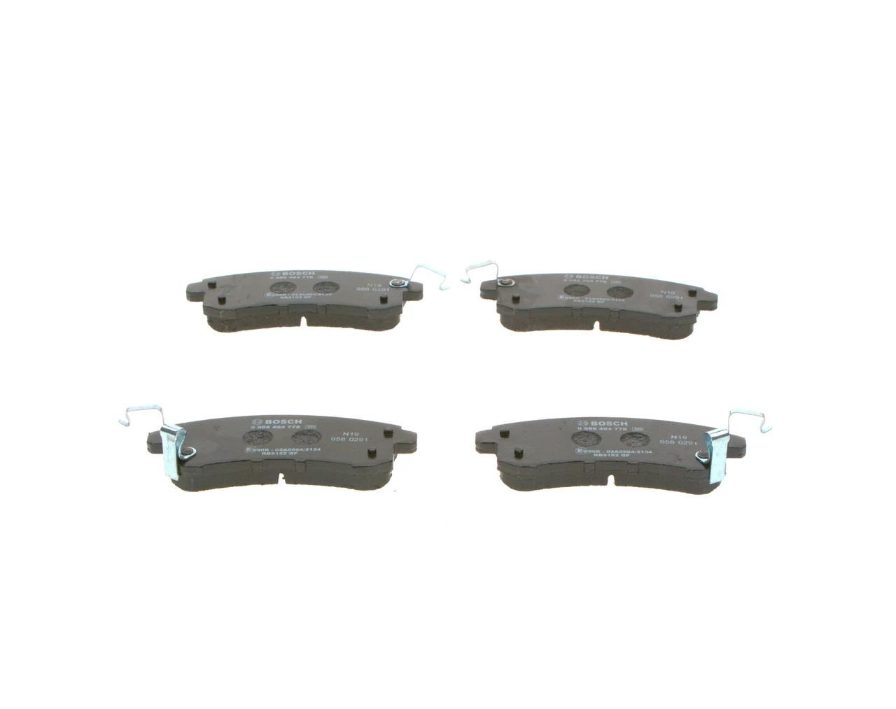 Задні гальмівні колодки Bosch 0986494778 ціна, від 28.76 USD