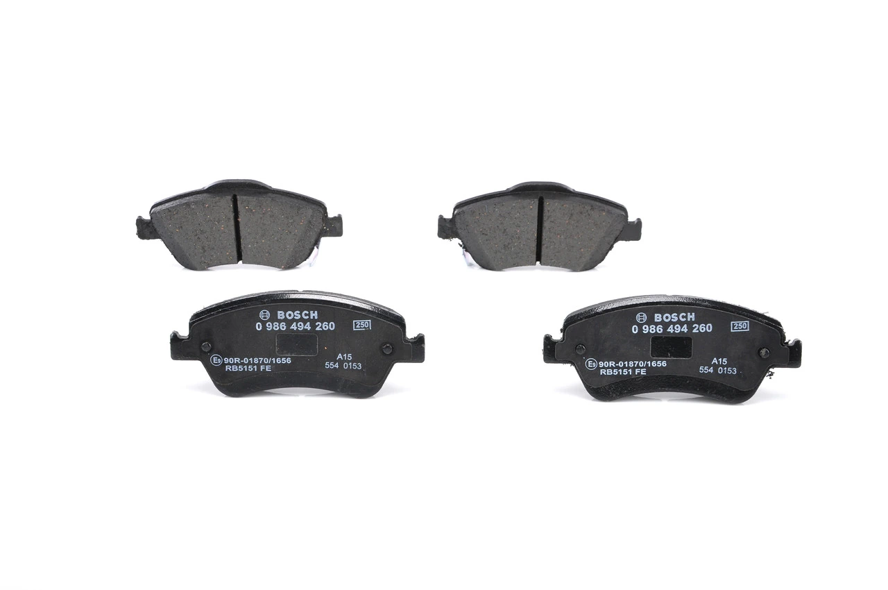 Купити 0986494260 Bosch Колодки гальмівні передні, дискові