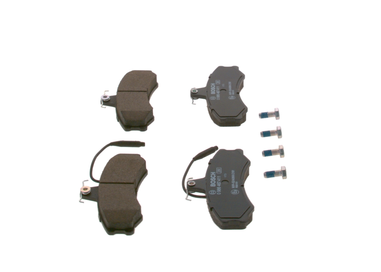 Гальмівні колодки Bosch 0986467411 ціна, від 28.87 USD