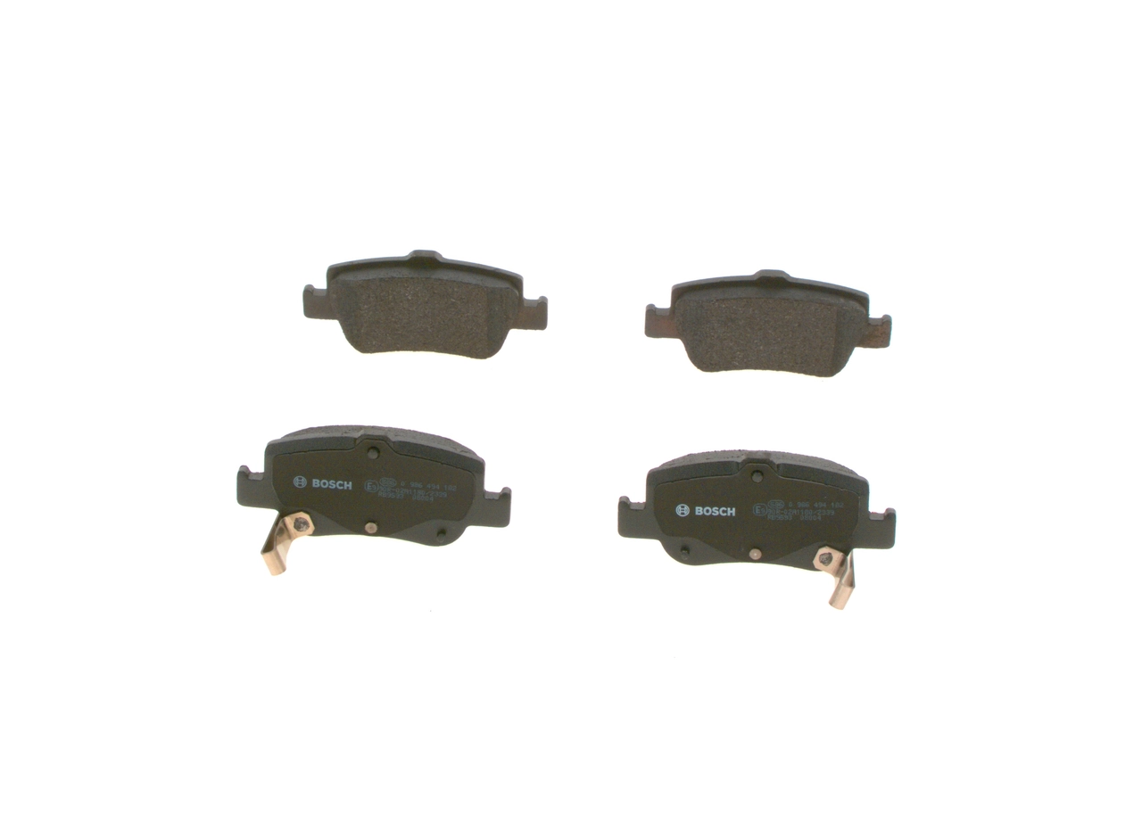 0986494182 Bosch Колодки гальмівні задні, дискові