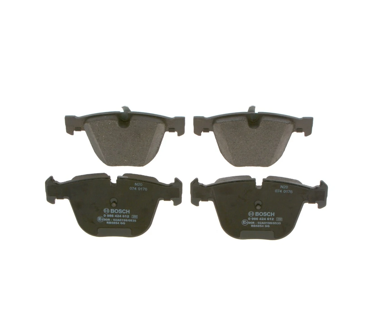 Задні гальмівні колодки Bosch 0986424612 ціна, від 54.09 USD