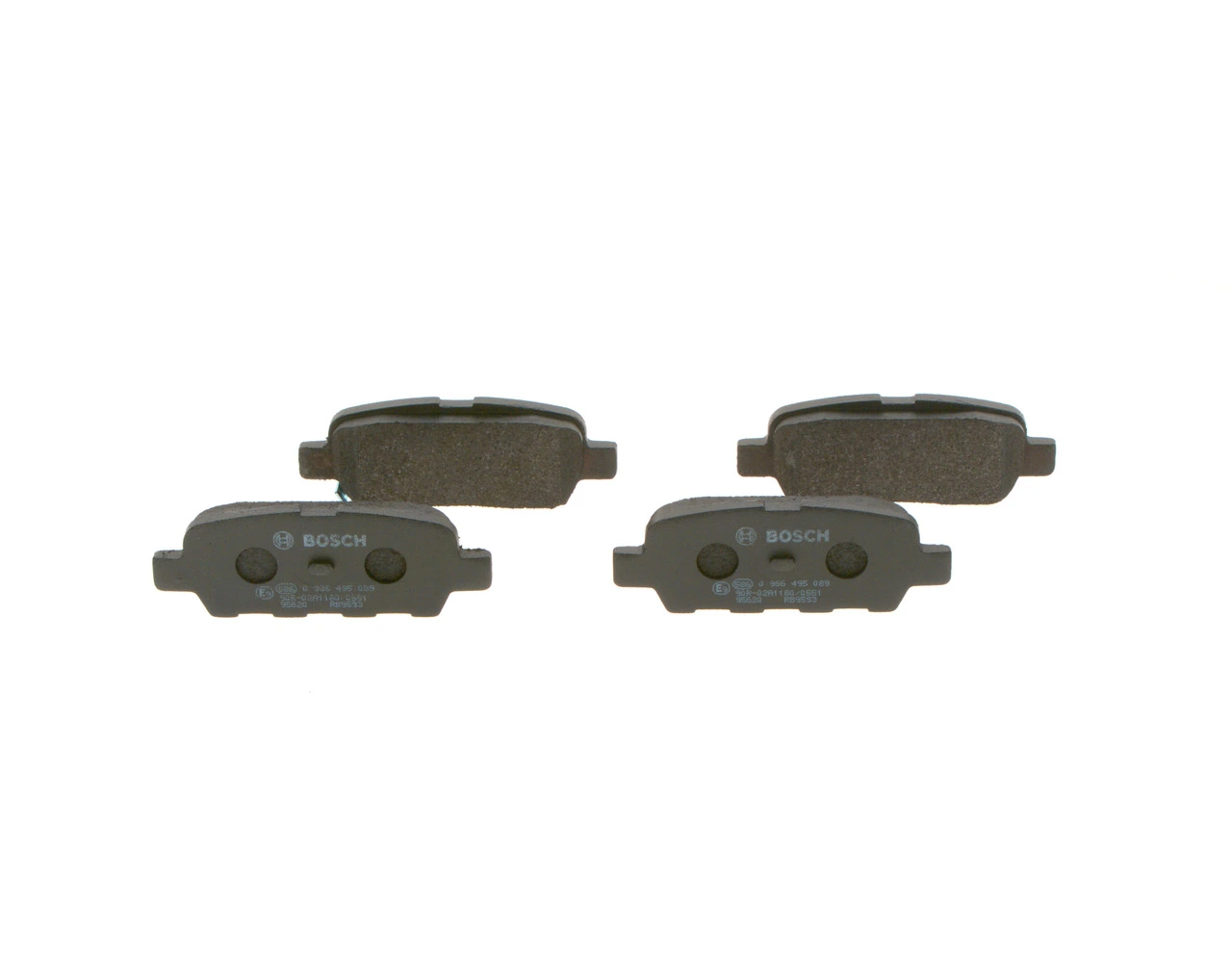 0986495089 Bosch Колодки гальмівні задні, дискові