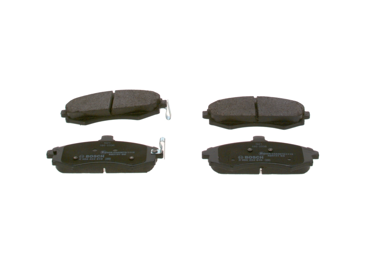 0986424810 Bosch Передні гальмівні колодки