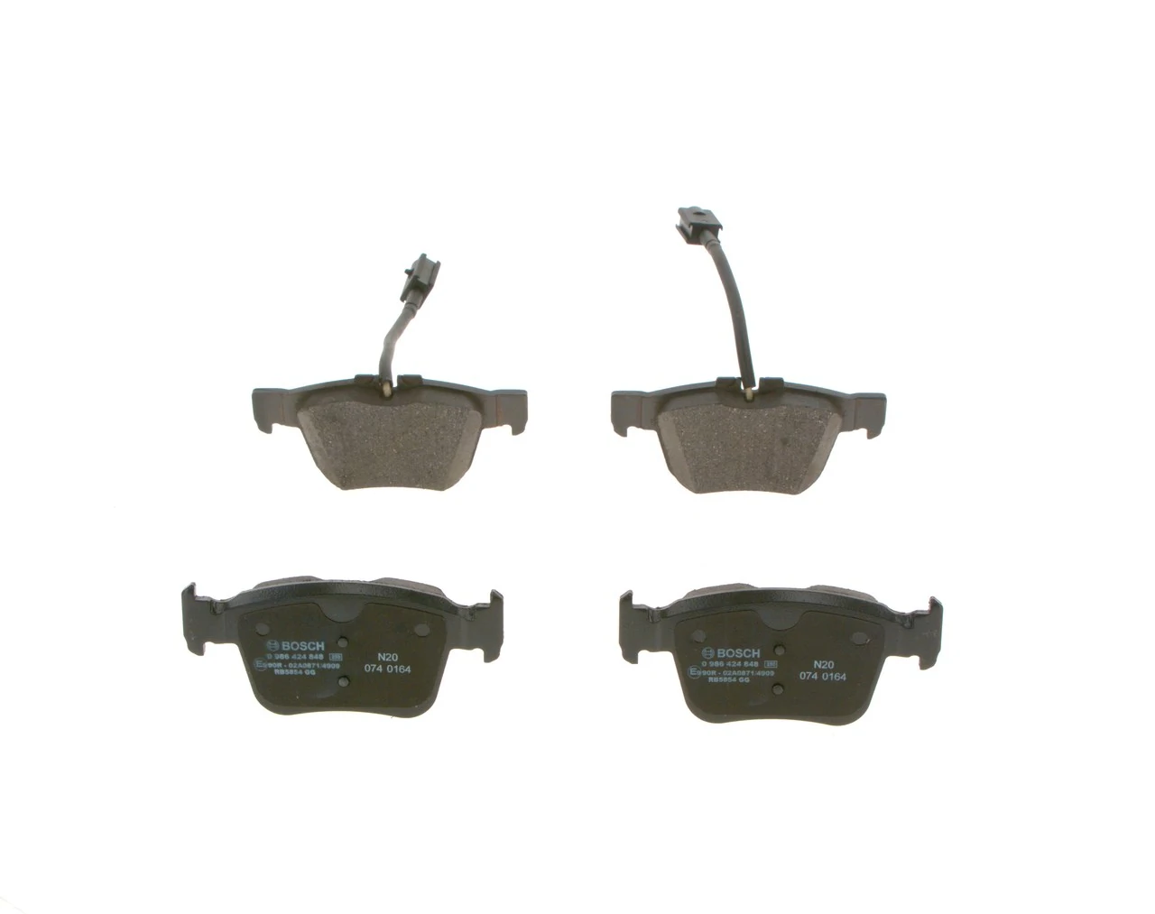 Задні гальмівні колодки Bosch 0986424848 ціна, від 44.74 USD