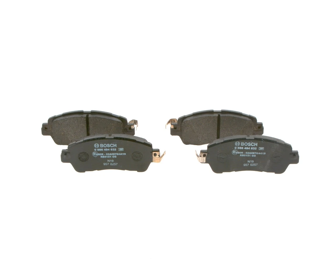 Гальмівні колодки Bosch 0986494832 ціна, від 28.54 USD