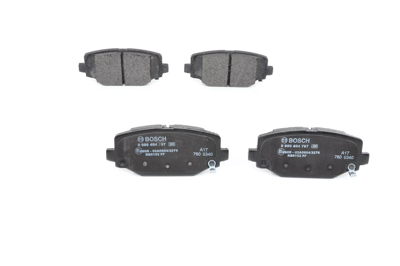 0986494767 Bosch Колодки гальмівні задні, дискові