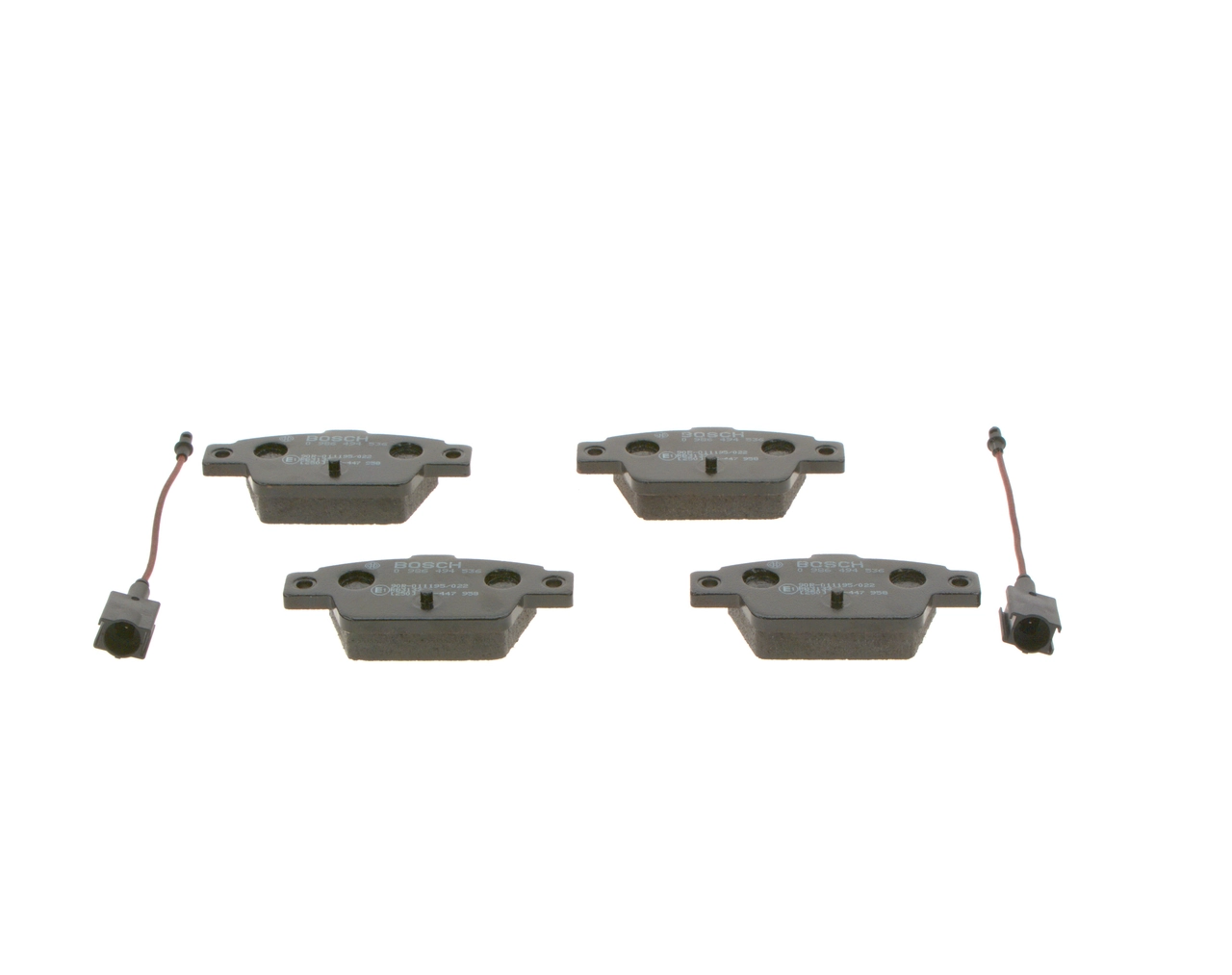 0986494536 Bosch Колодки гальмівні задні, дискові