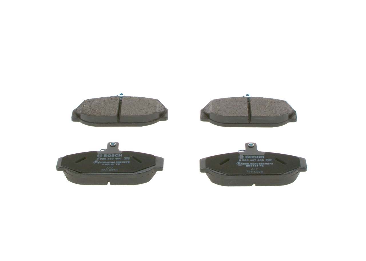 0986467400 Bosch Передні гальмівні колодки