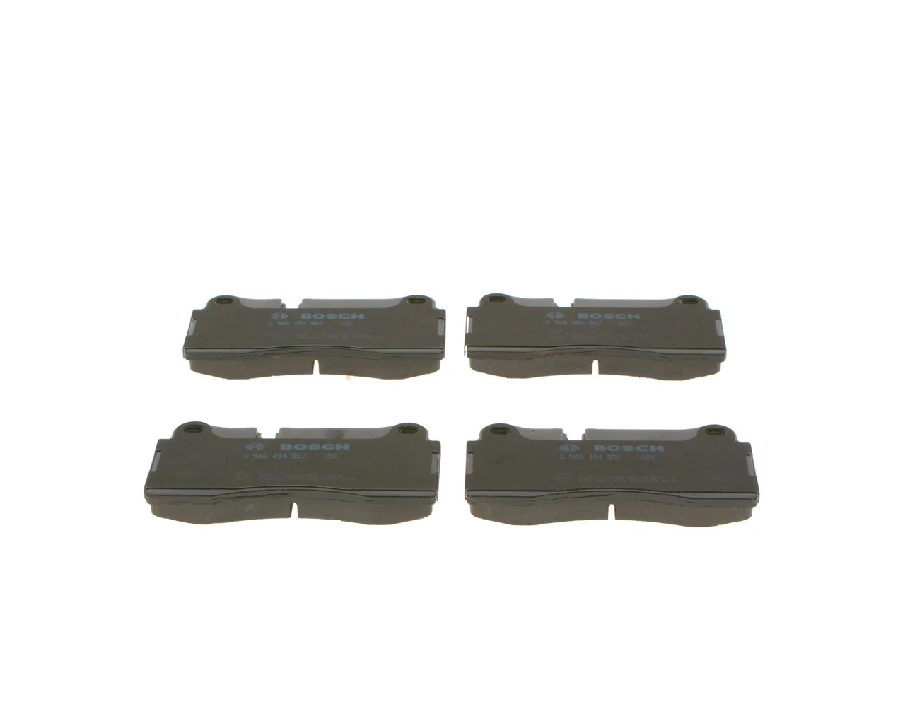 0986460057 Bosch Колодки гальмівні задні, дискові