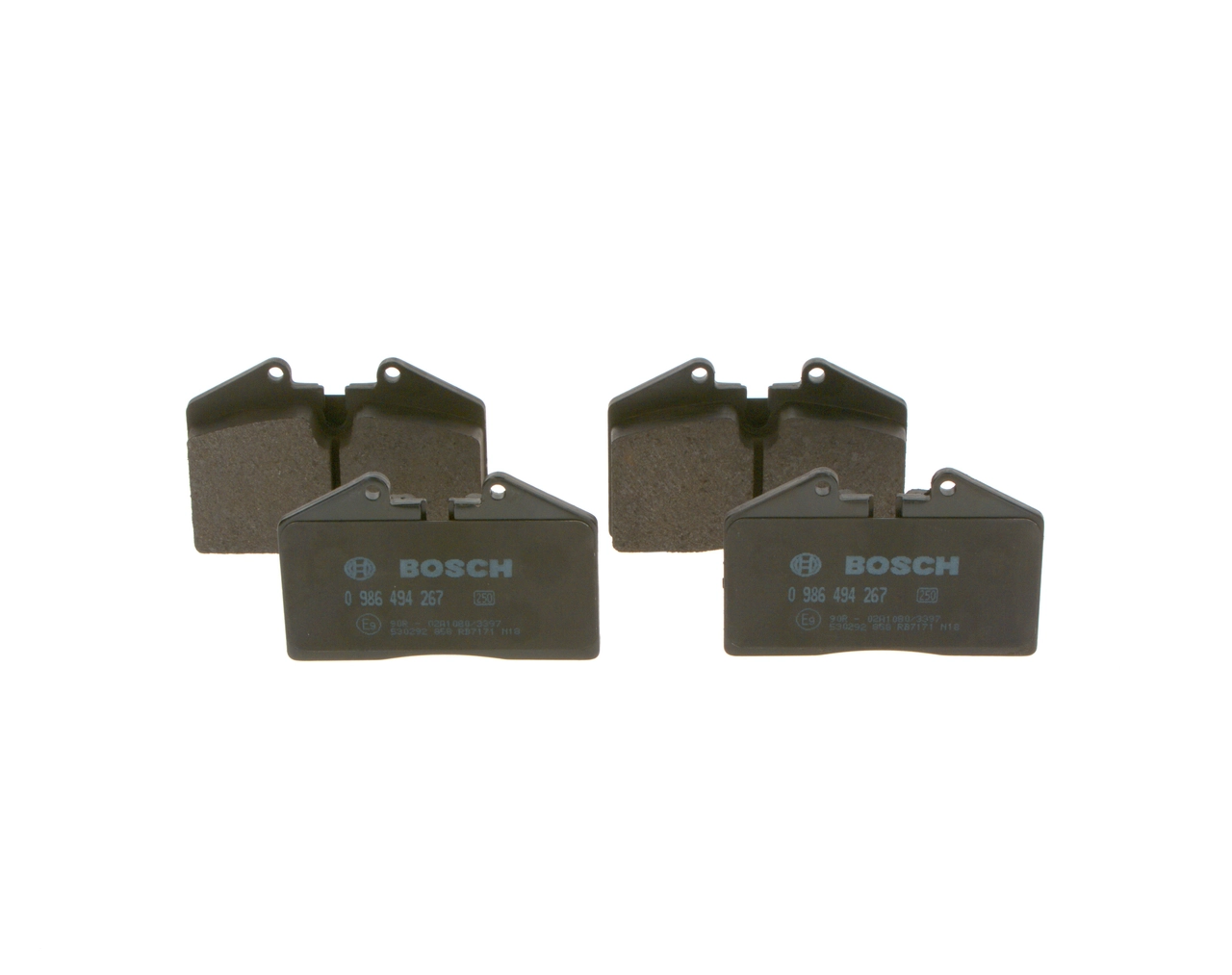 Задні гальмівні колодки Bosch 0986494267 ціна, від 37.77 USD