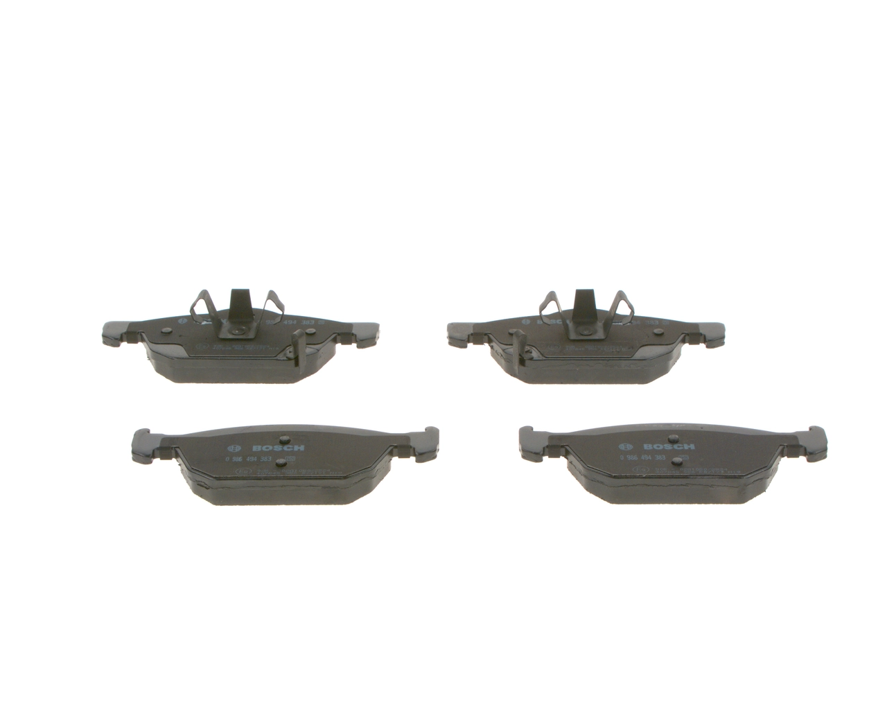 Купити 0986494383 Bosch Колодки гальмівні передні, дискові