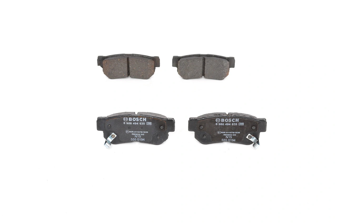 0986494635 Bosch Колодки гальмівні задні, дискові