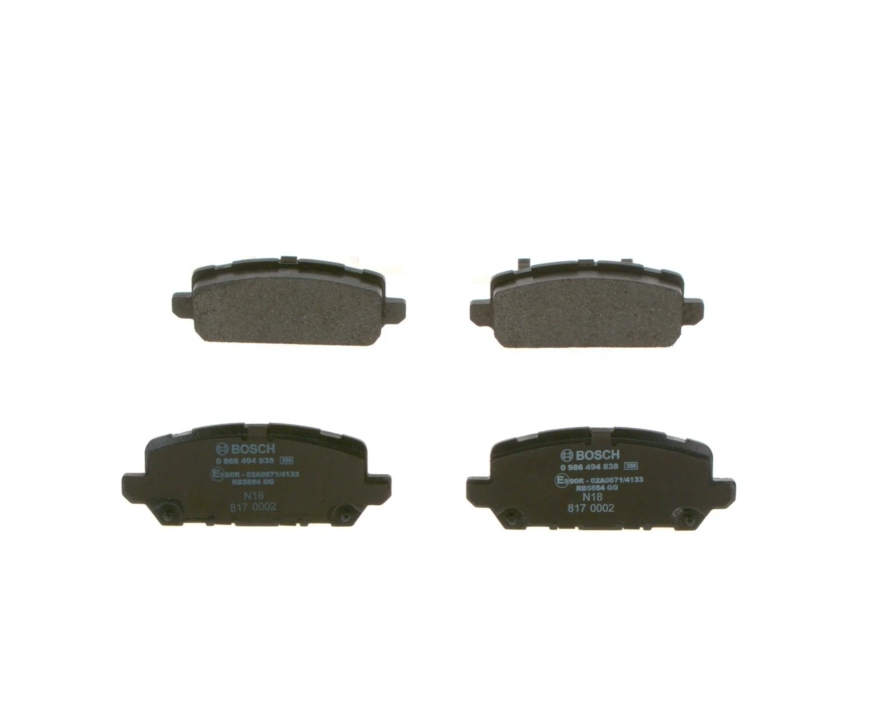 Купити 0986494838 Bosch Задні колодки