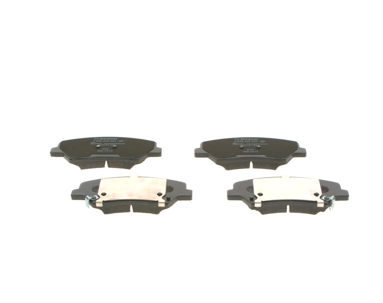 0986495343 Bosch Передні гальмівні колодки