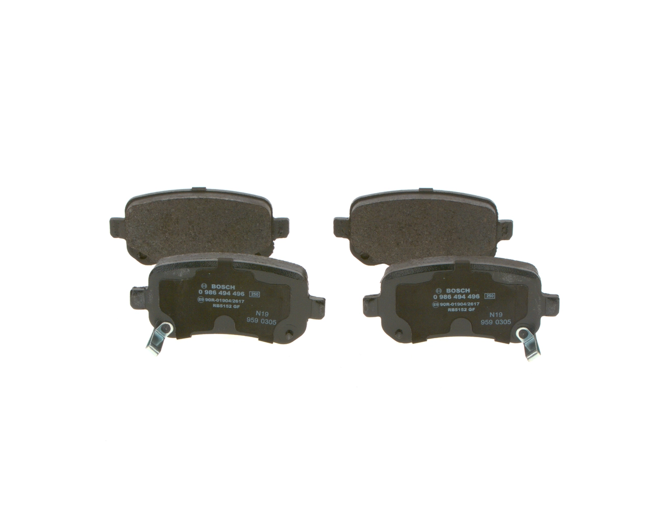 Задні дискові колодки Bosch 0986494496