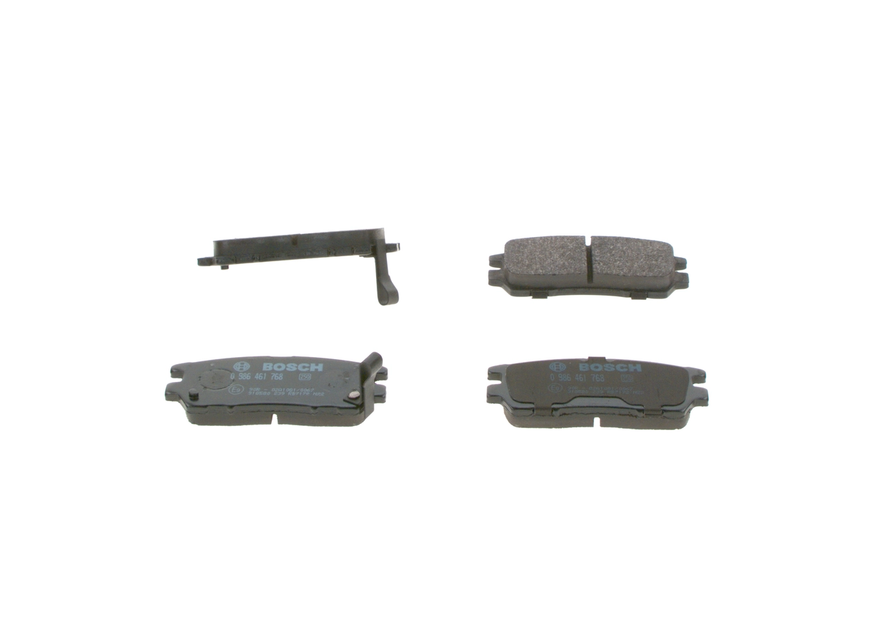 0986461768 Bosch Колодки гальмівні задні, дискові