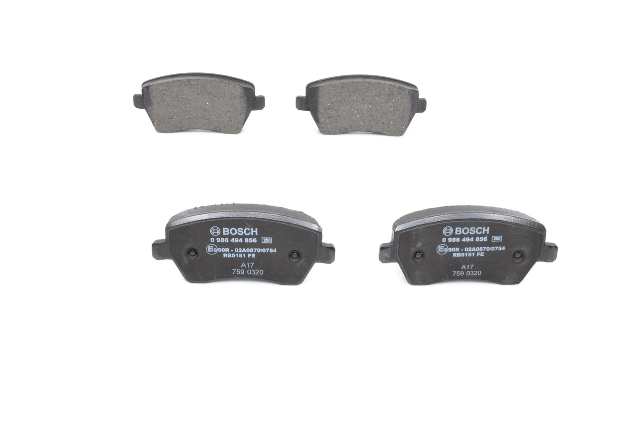 Гальмівні колодки Bosch 0986494856 ціна, від 22.36 USD