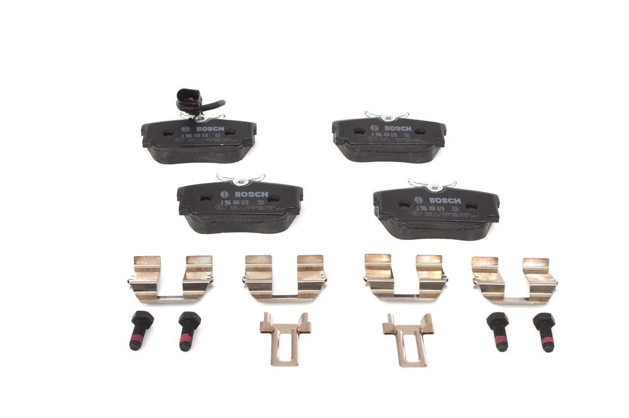 Задні гальмівні колодки Bosch 0986494619 ціна, від 19.00 USD