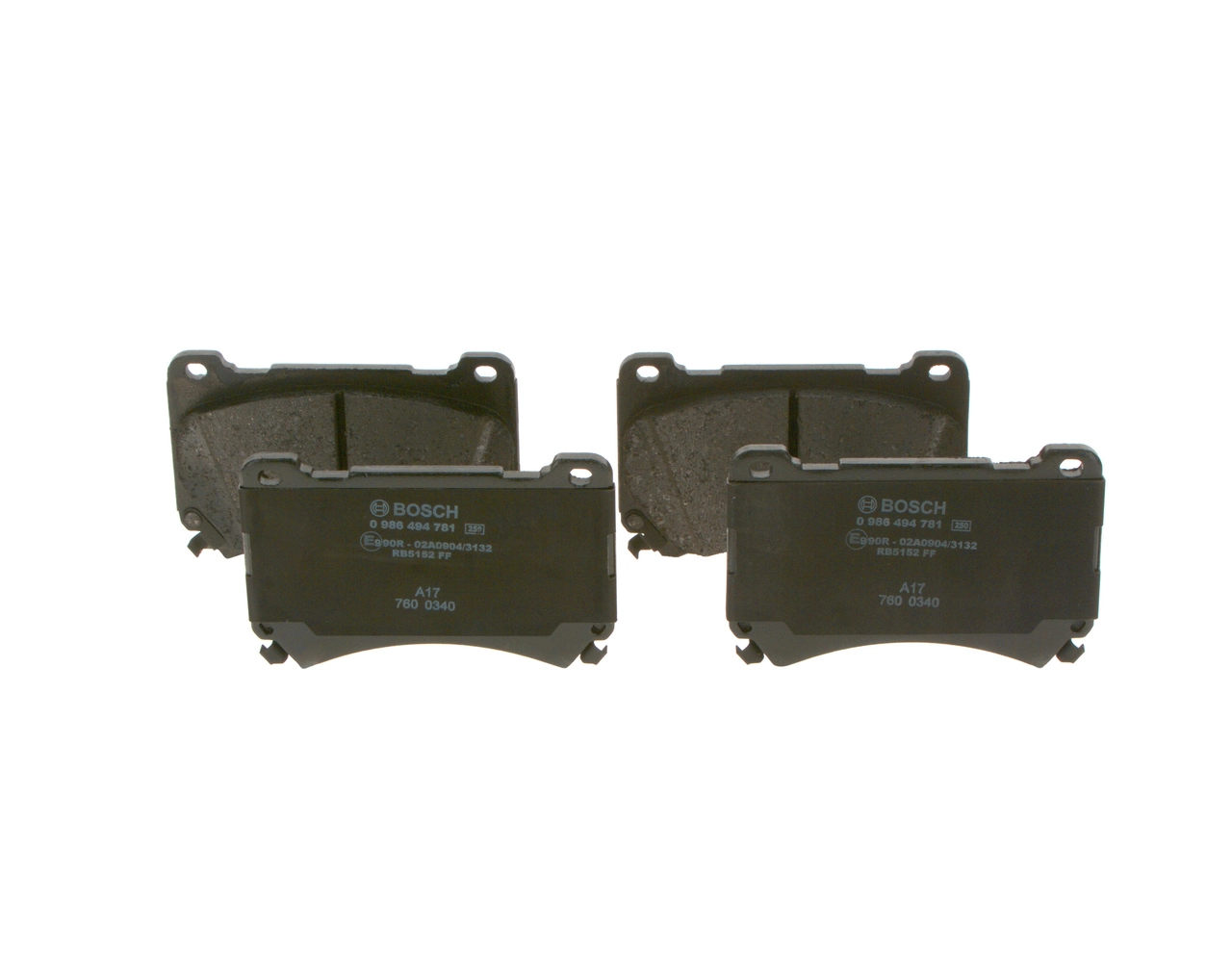 Передні тормозні колодки 0986494781 Bosch
