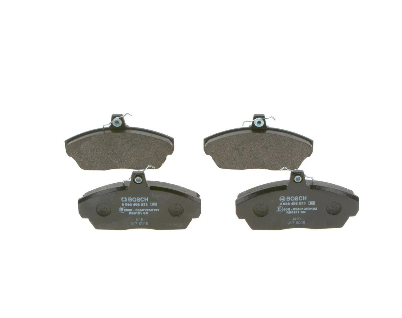 Купити 0986495233 Bosch Колодки гальмівні передні, дискові