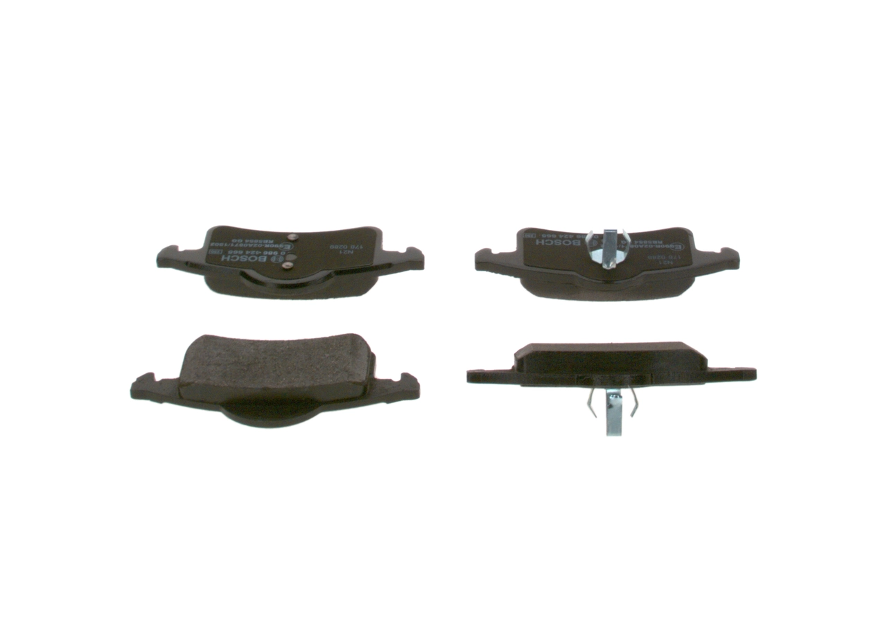 0986424665 Bosch Колодки гальмівні задні, дискові