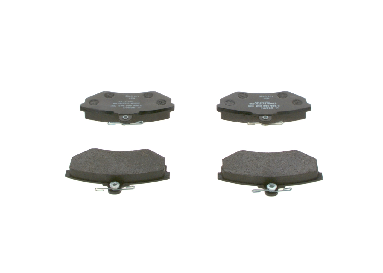 Купити 0986460943 Bosch Колодки гальмівні передні, дискові
