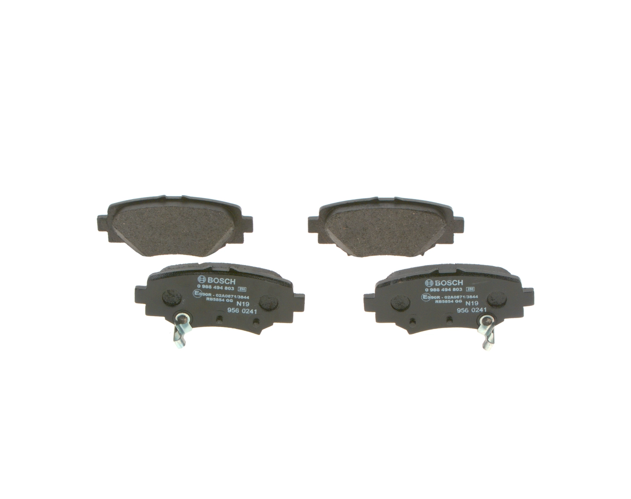 0986494803 Bosch Колодки гальмівні задні, дискові