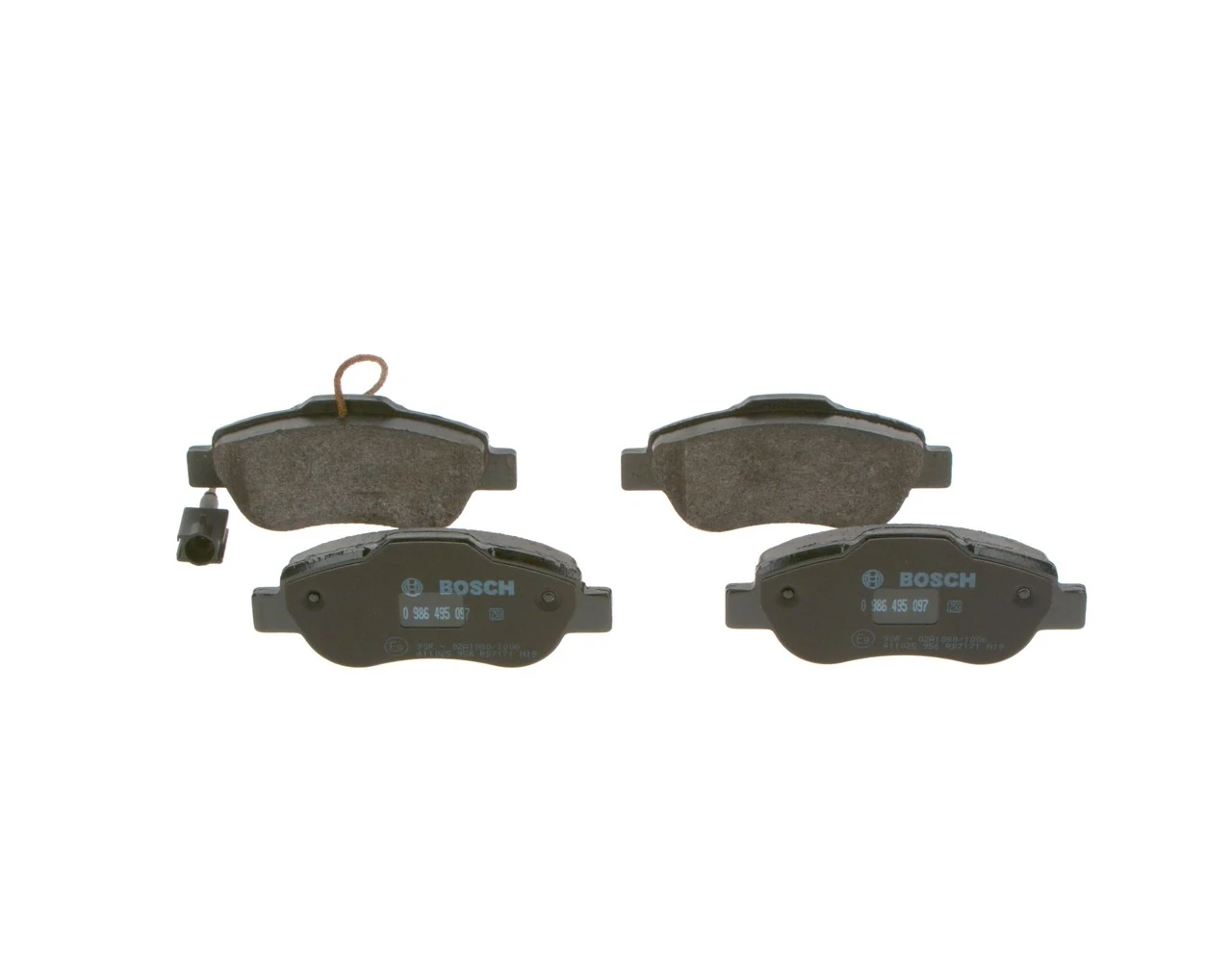 Купити 0986495097 Bosch Колодки гальмівні передні, дискові