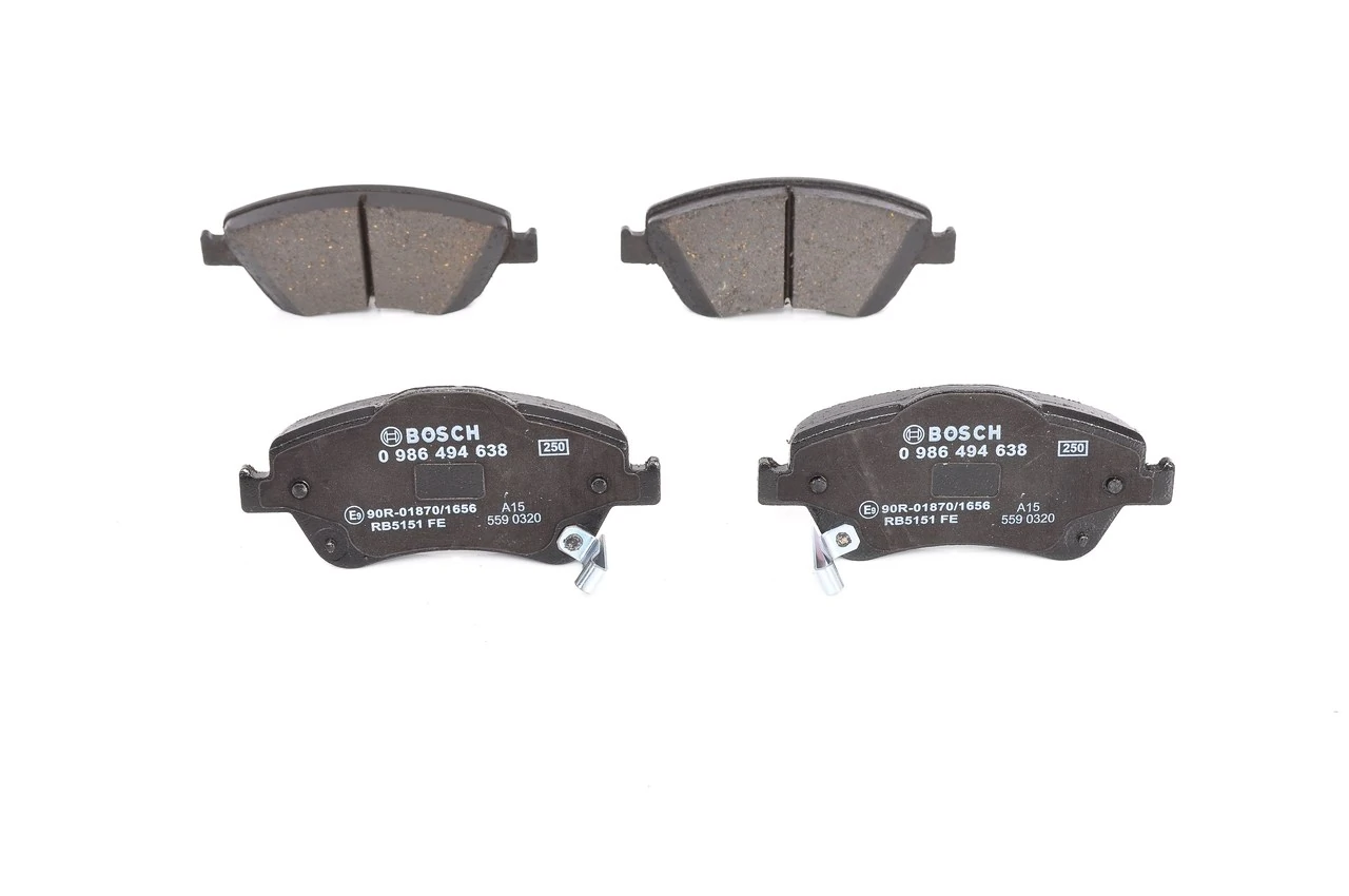 Передні тормозні колодки 0986494638 Bosch