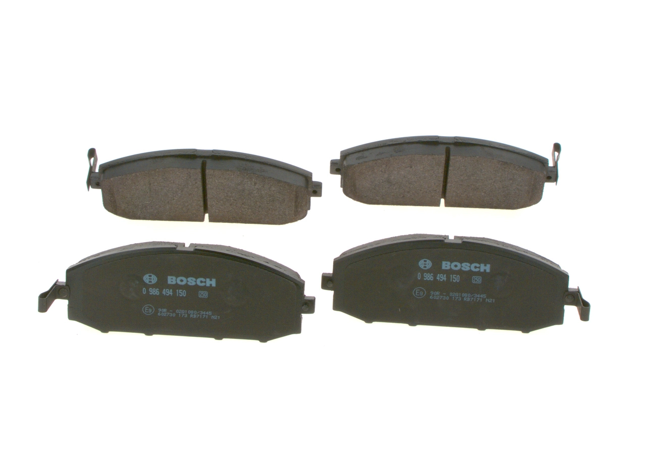 Купити 0986494150 Bosch Колодки гальмівні передні, дискові