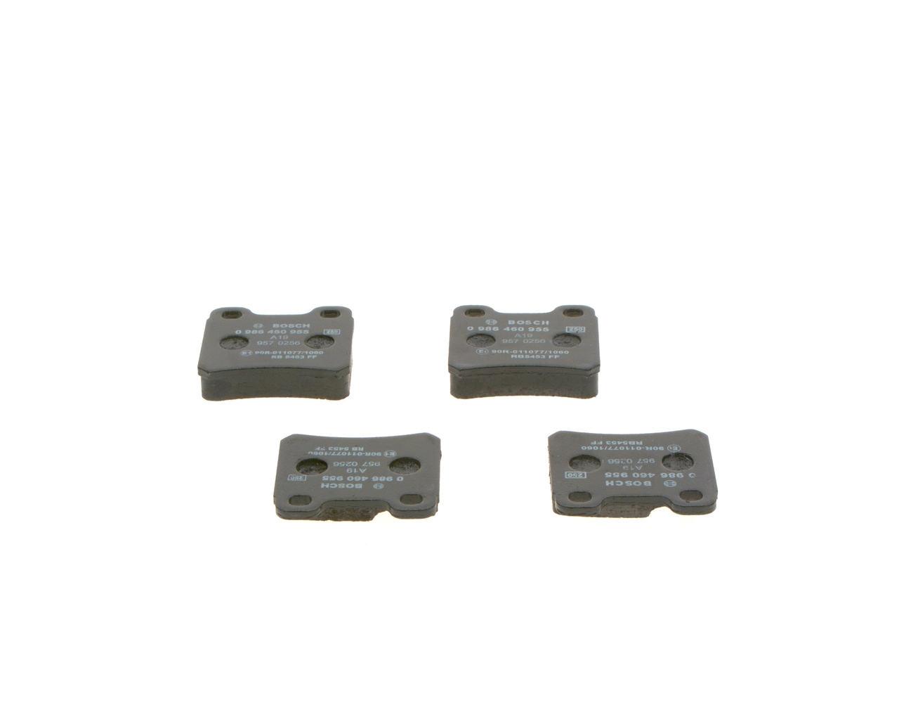 0986460955 Bosch Колодки гальмівні задні, дискові