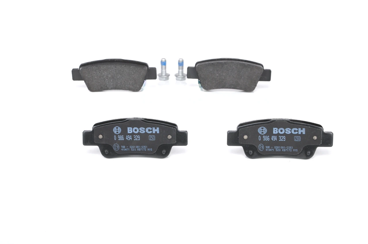 0986494329 Bosch Колодки гальмівні задні, дискові