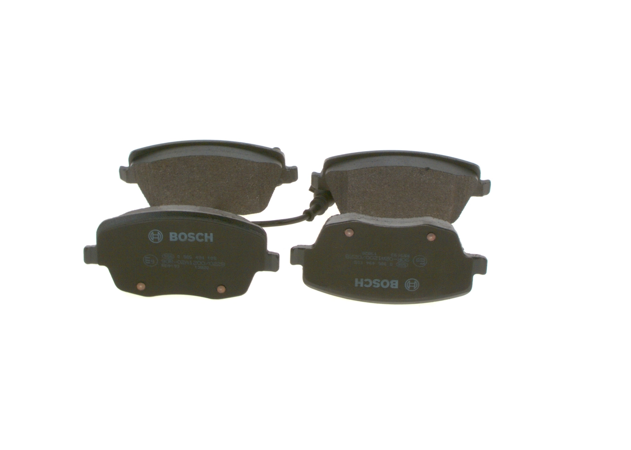 Купити 0986494105 Bosch Колодки гальмівні передні, дискові